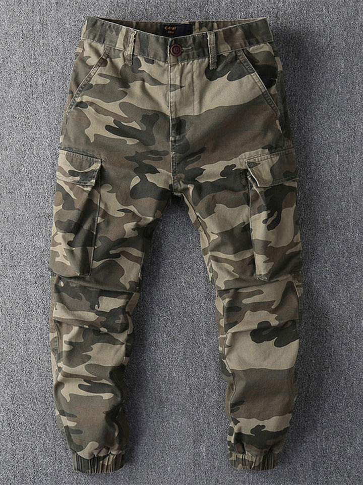 Pantalon de jogging cargo camouflage pour homme