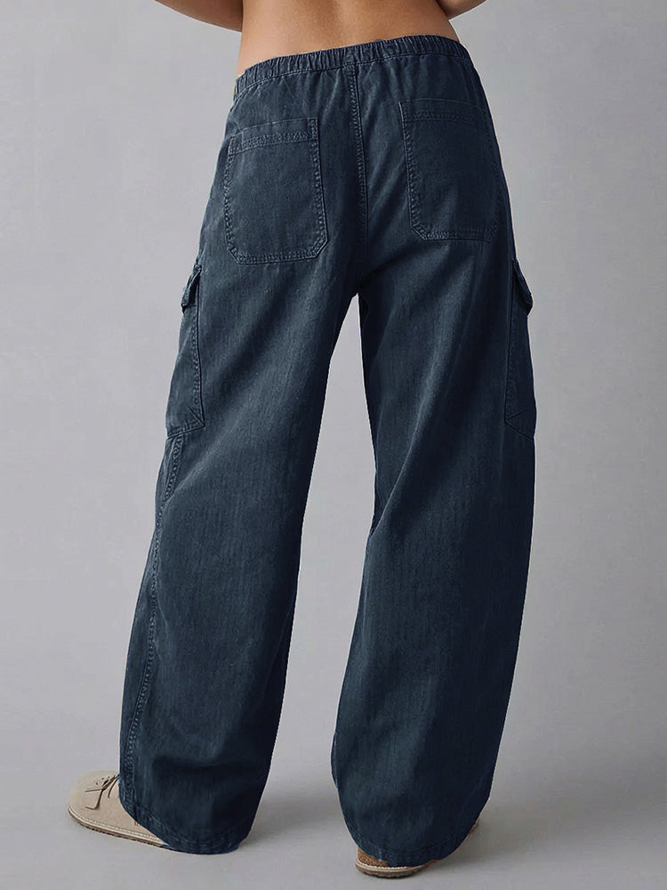Pantalon cargo ample pour femme