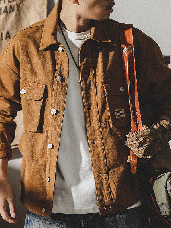 Veste cargo homme style vintage américain