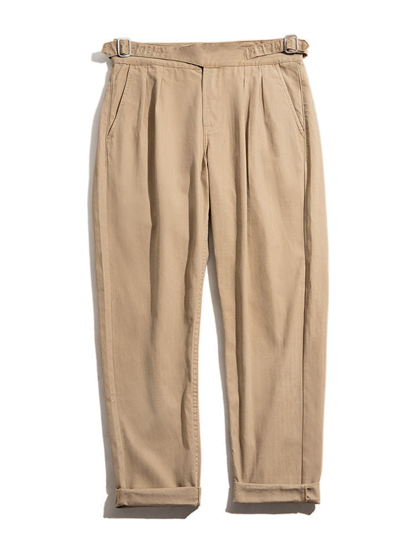 Pantalon GURKHA pour homme, style vintage, coupe droite décontractée