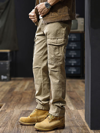 Herren Straight‑Fit Cargohose mit Mehreren Taschen