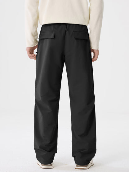 Herren‑Wide‑Leg‑Outdoor‑Freizeithose mit Reißverschlusstaschen
