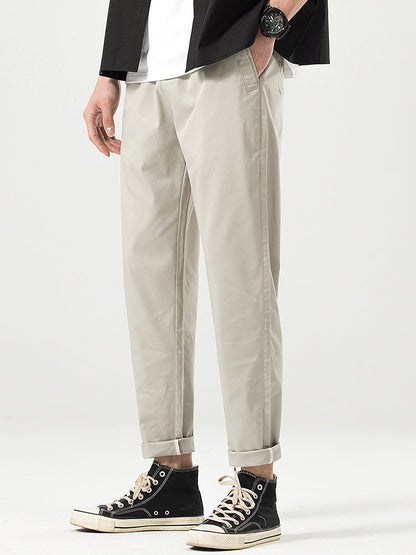 Lässige Herren-Freizeithose in Cropped-Passform