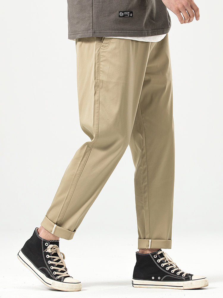 Lässige Herren-Freizeithose in Cropped-Passform