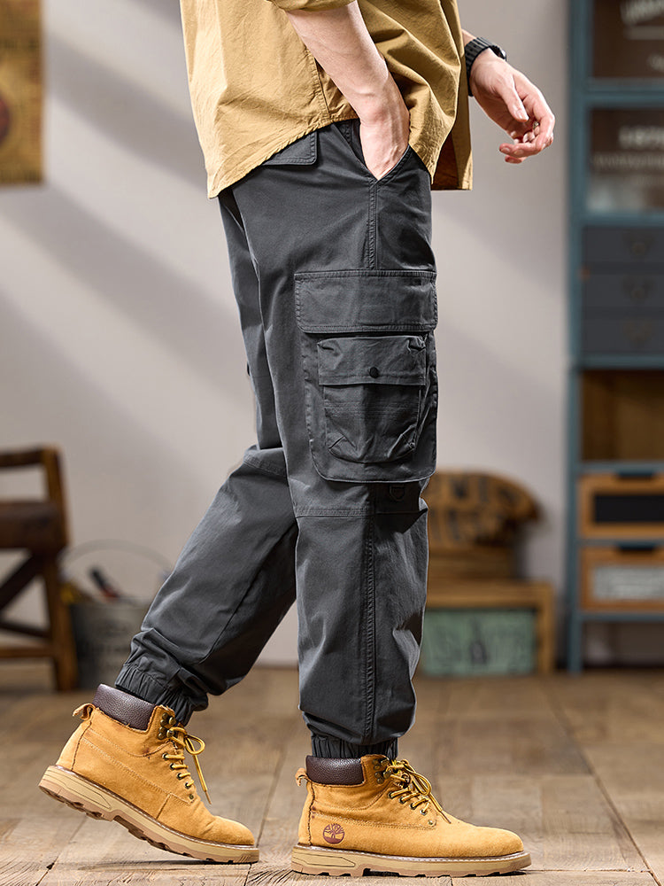 Pantalon cargo de jogging tactique pour homme, à poches multiples et à coupe tactique