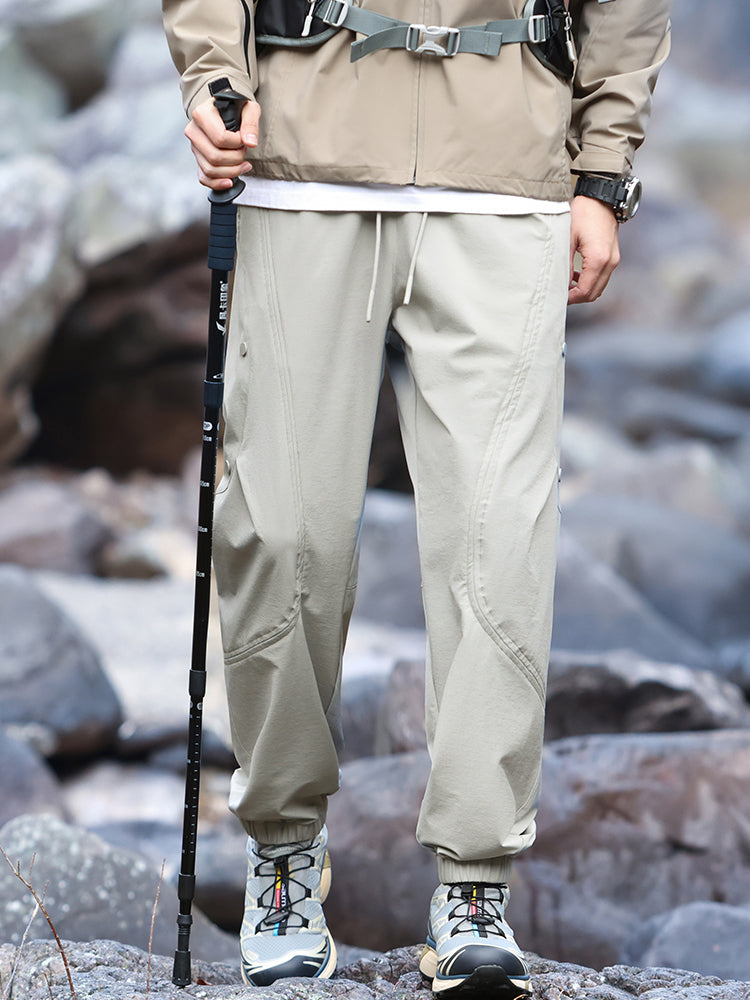 Pantalon de randonnée homme style jogging imperméable