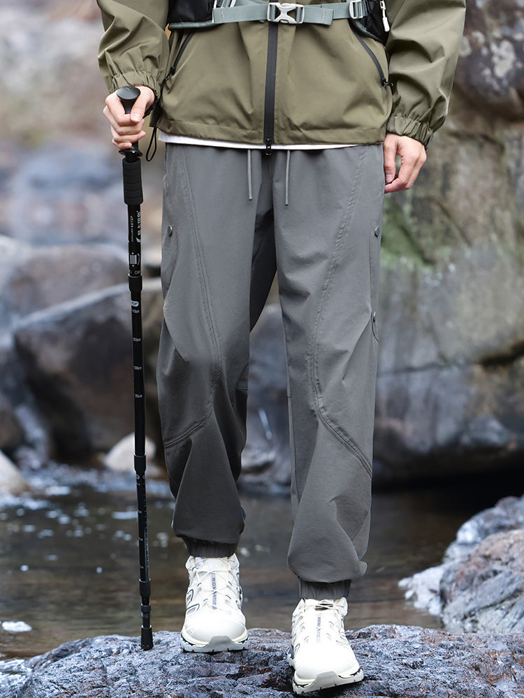 Pantalon de randonnée homme style jogging imperméable