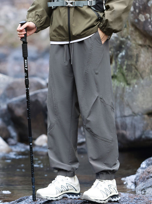 Pantalon de randonnée homme style jogging imperméable