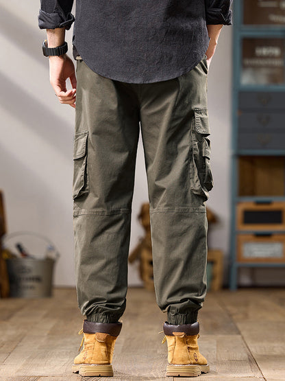 Pantalon cargo de jogging tactique pour homme, à poches multiples et à coupe tactique