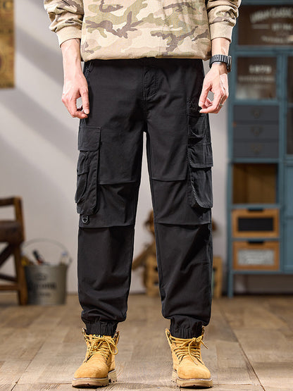 Pantalon cargo de jogging tactique pour homme, à poches multiples et à coupe tactique