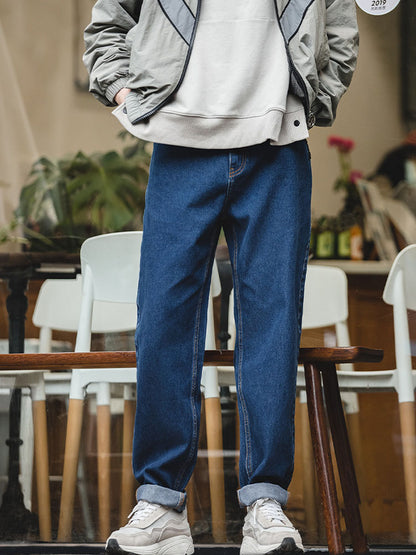 Herren Workwear‑Jeans Lockerer Straight‑Cut