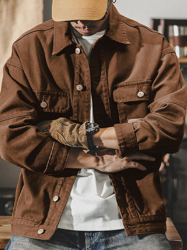 Veste cargo homme style vintage américain
