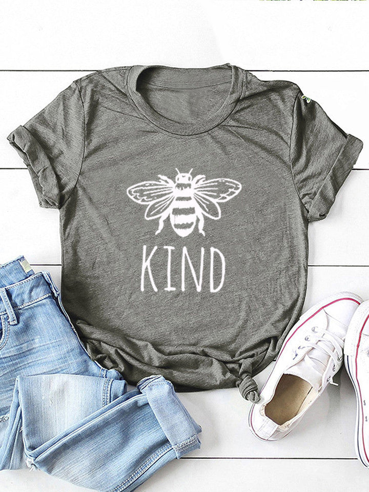 T-shirt en coton à motif « Bee Kind » pour femme