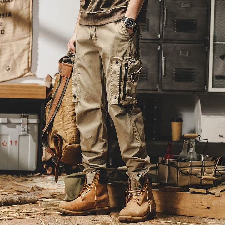 Herren-Cargohose aus Baumwoll-Stretch mit vielen Taschen