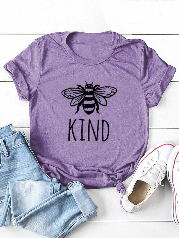 T-shirt en coton à motif « Bee Kind » pour femme