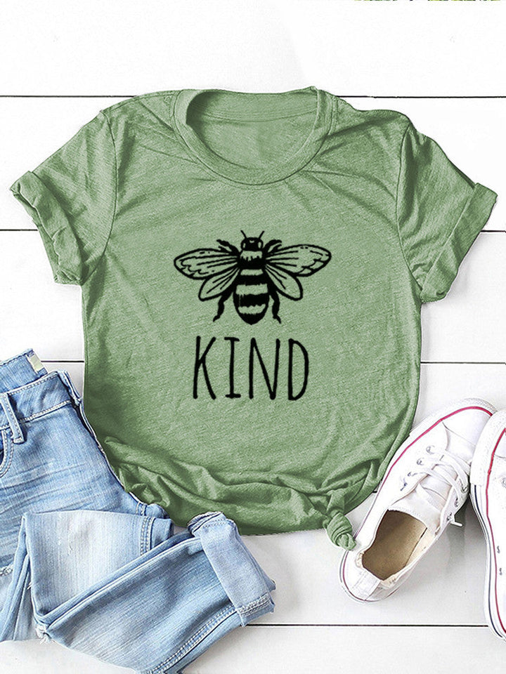 T-shirt en coton à motif « Bee Kind » pour femme