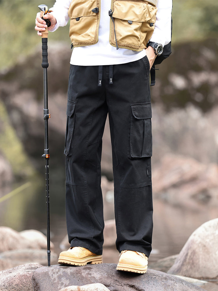 Pantalon cargo homme à jambes larges
