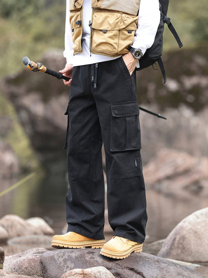 Pantalon cargo homme à jambes larges