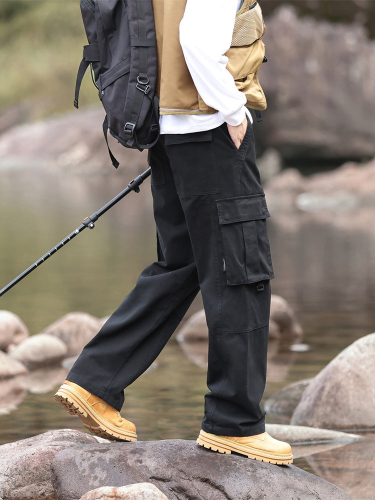 Pantalon cargo homme à jambes larges