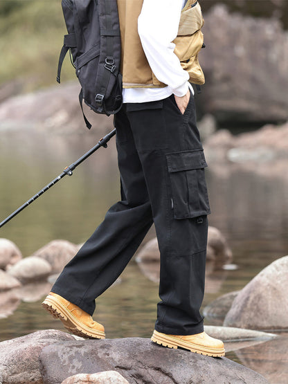 Pantalon cargo homme à jambes larges