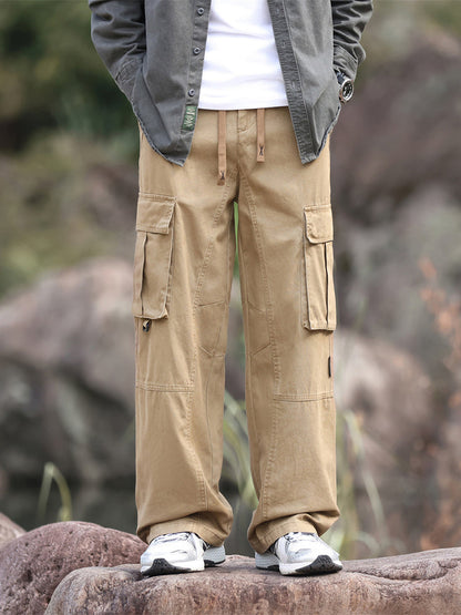 Pantalon cargo homme à jambes larges