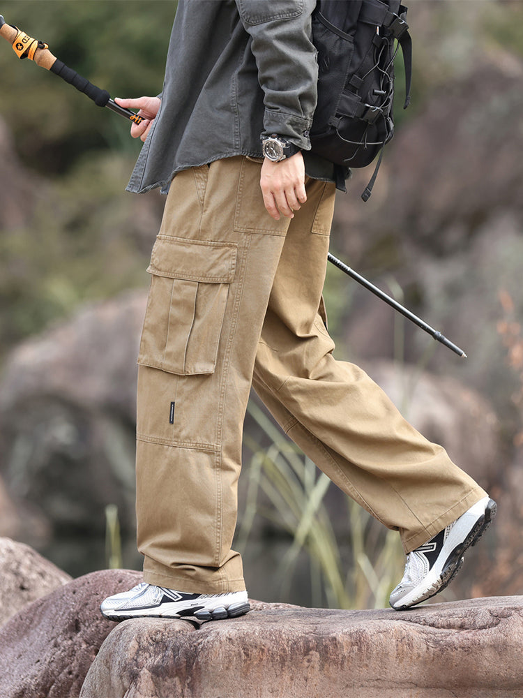 Pantalon cargo homme à jambes larges