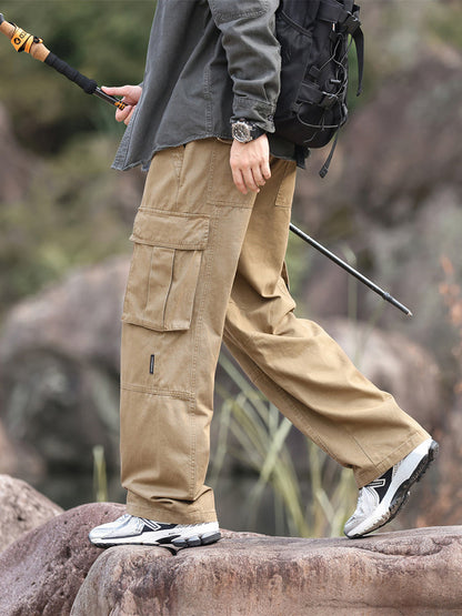 Pantalon cargo homme à jambes larges