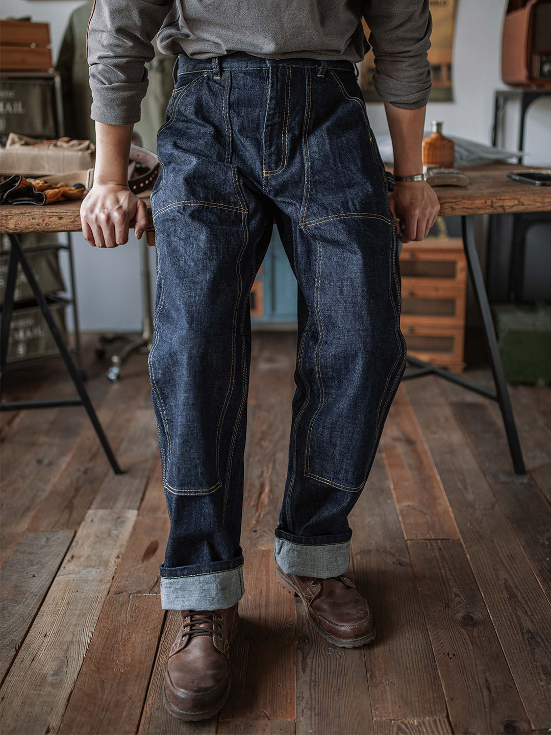 Selvedge Carpenter Jeans für Herren