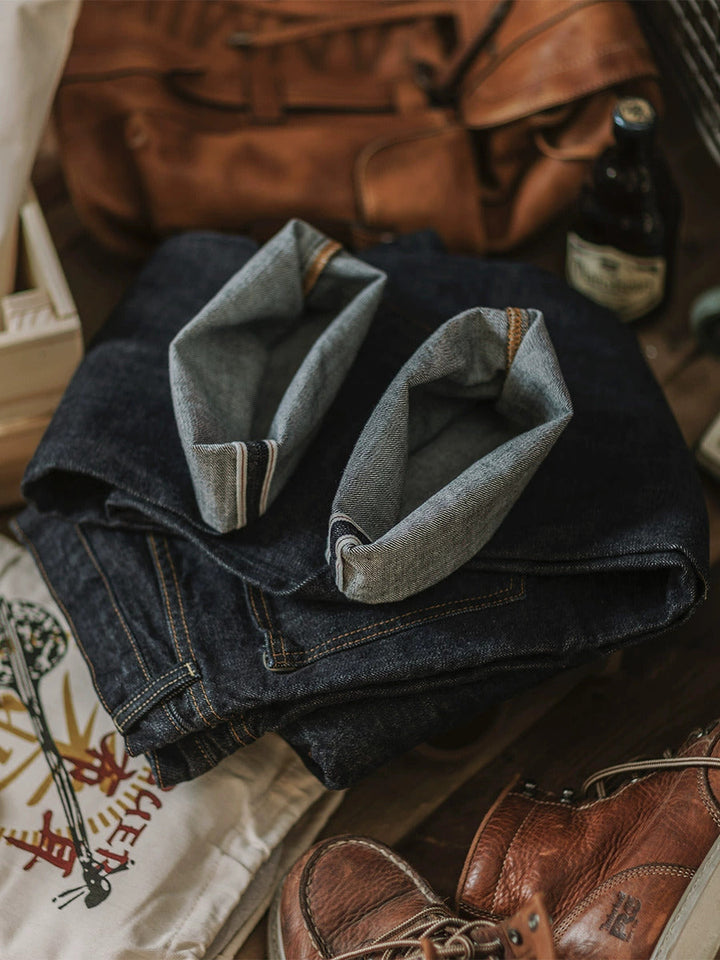 Jean en denim selvedge indigo 14 oz