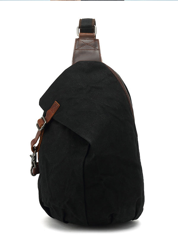 Poche poitrine en toile cirée pour homme