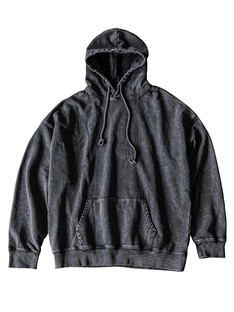 14.5 oz Oversized Retro Style Washed Hoodie