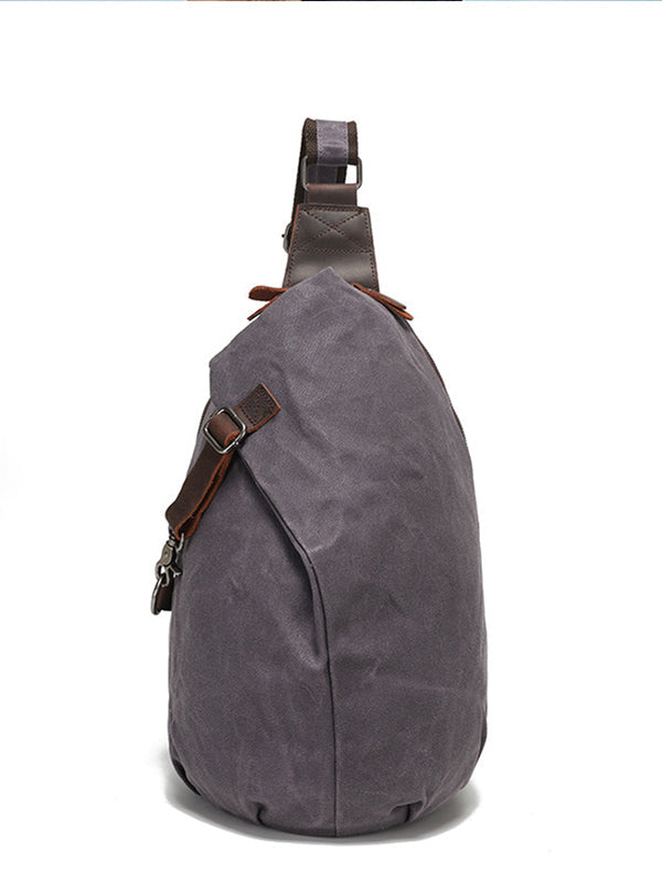 Poche poitrine en toile cirée pour homme
