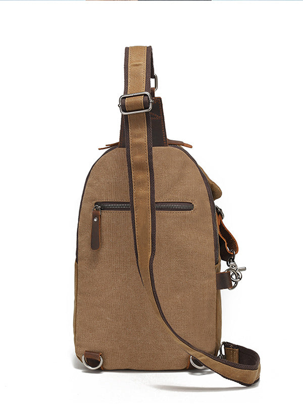 Poche poitrine en toile cirée pour homme
