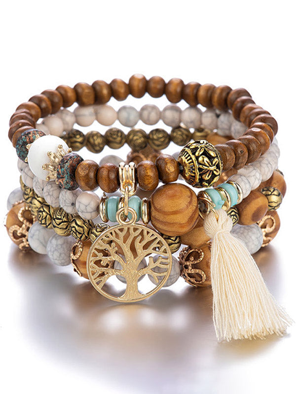 Baum des Lebens-Perlen-Armband-Set