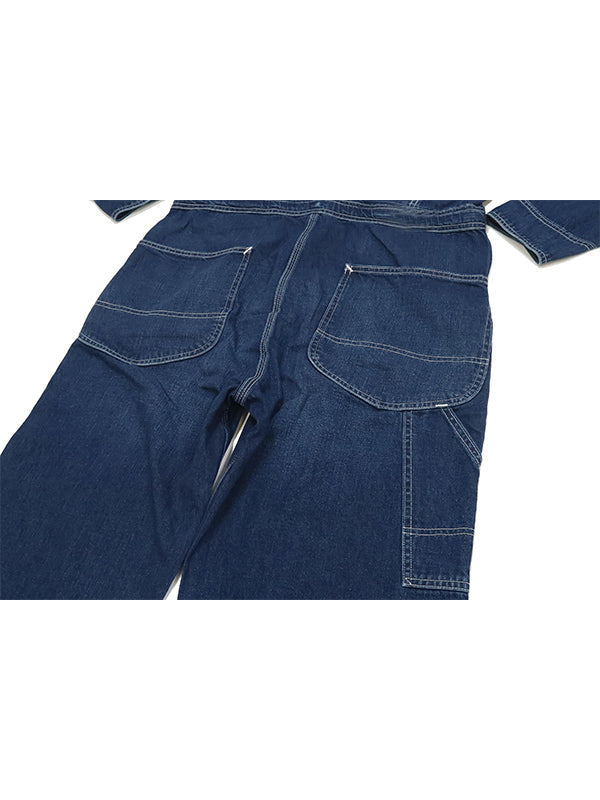 Langärmliger Denim-Overall für Herren mit entspannter Passform